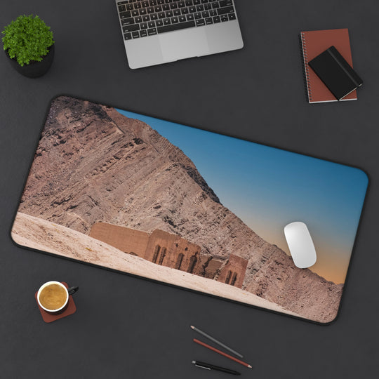 Desert Ruins Landscape Desk Mat 16x32 | Large Gaming & Computer Mouse Pad
