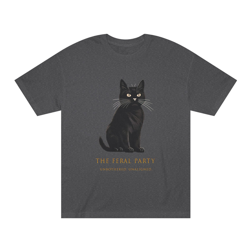 Unbothered Unaligned T-Shirt | The Feral Party Black Cat Graphic Tee