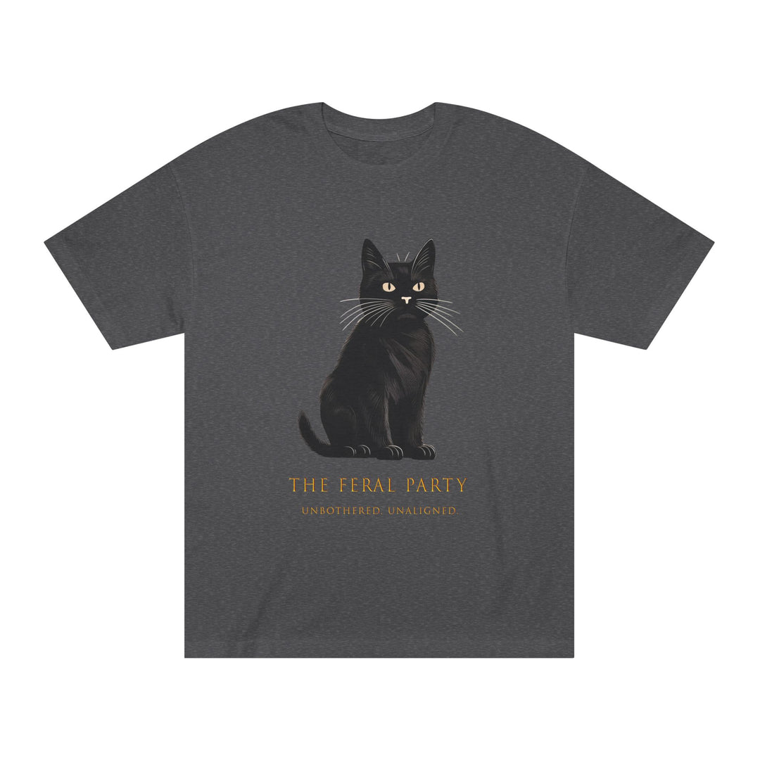 Unbothered Unaligned T-Shirt | The Feral Party Black Cat Graphic Tee