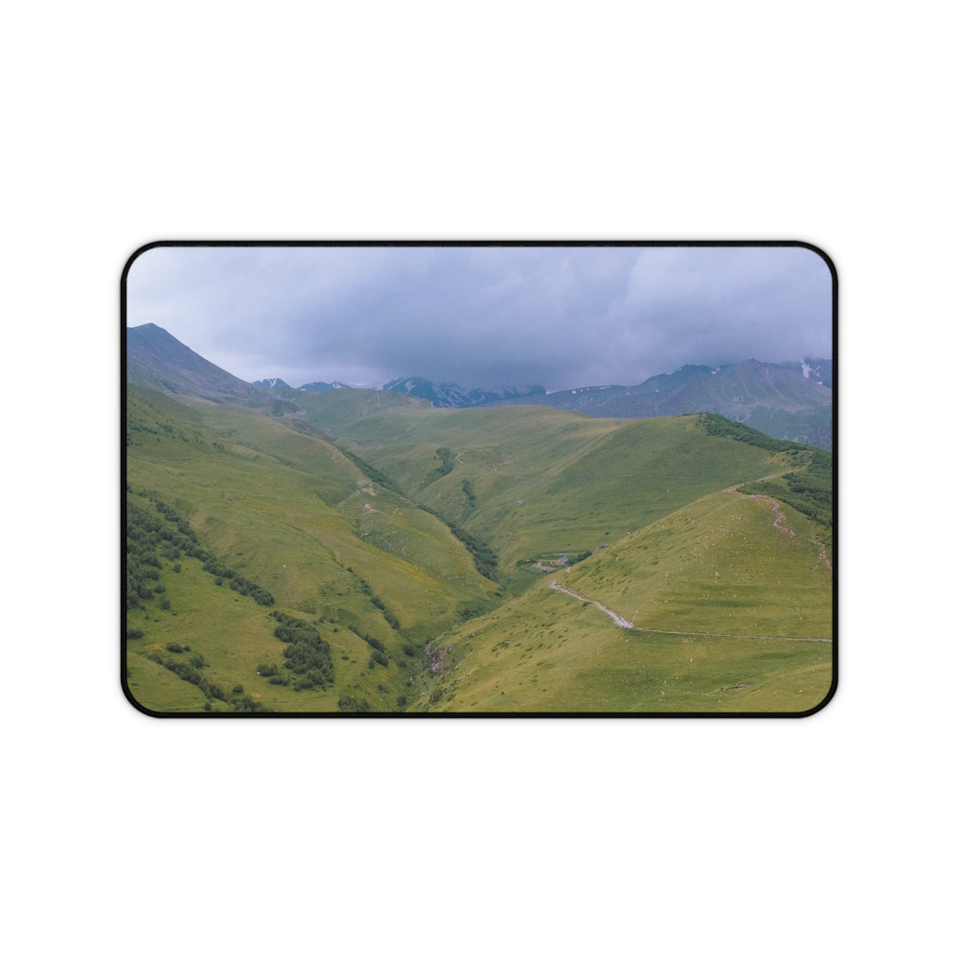 Desk Mat - Cloudy Mountains Design