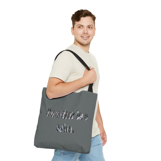 Zebra Tote Bag - I'd Rather Be a Zebra