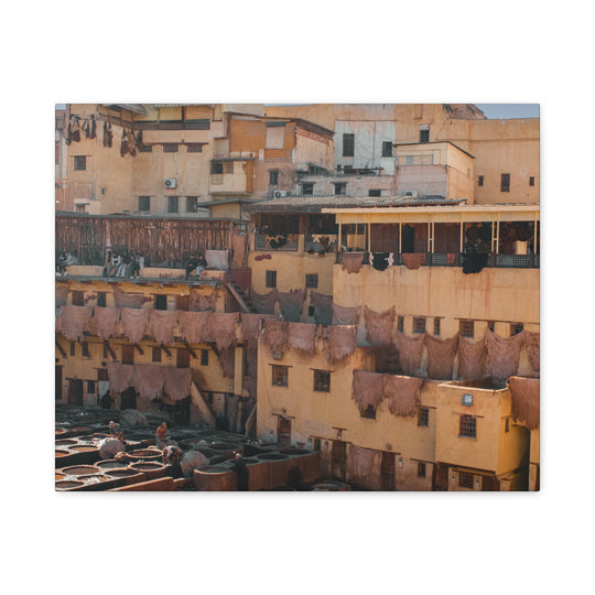 Canvas Print Fez Morocco Tannery