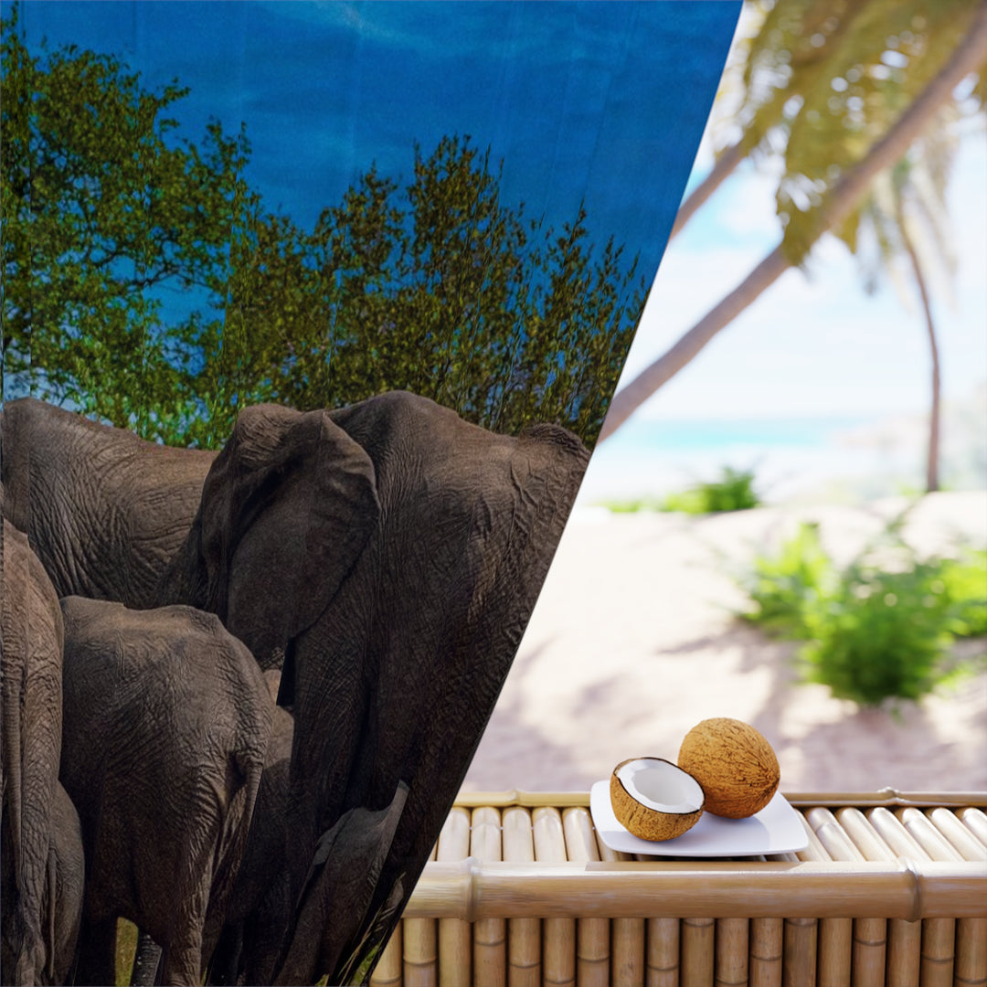 Elephant Window Curtains