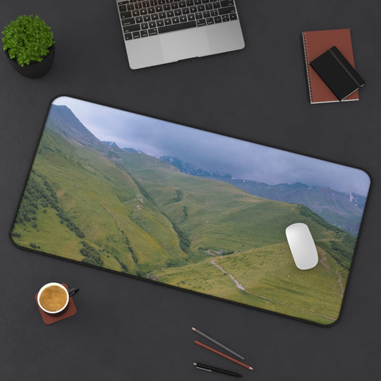 Desk Mat - Cloudy Mountains Design
