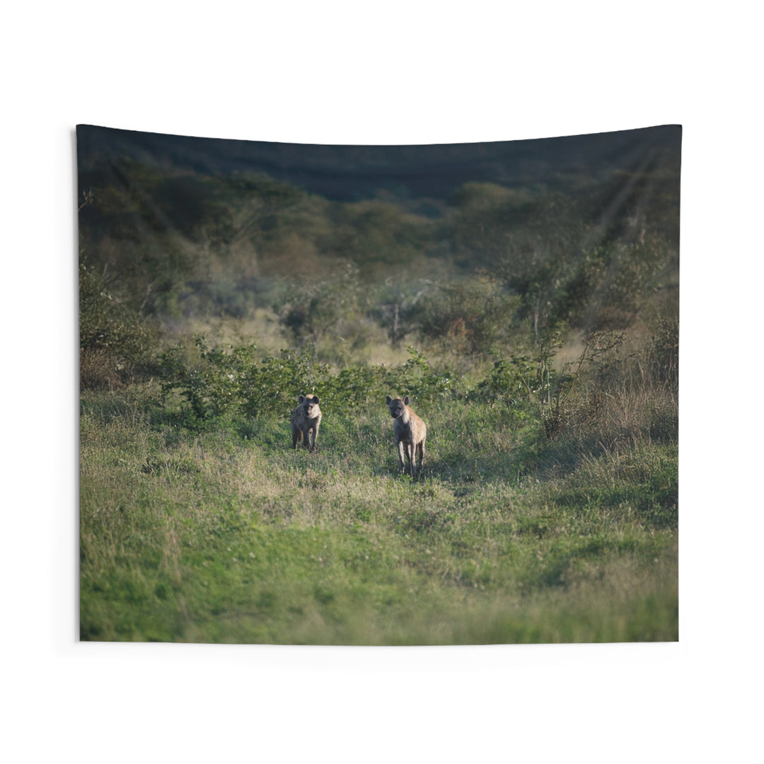 Hyenas Indoor Wall Tapestries - Outdoor Wildlife Design