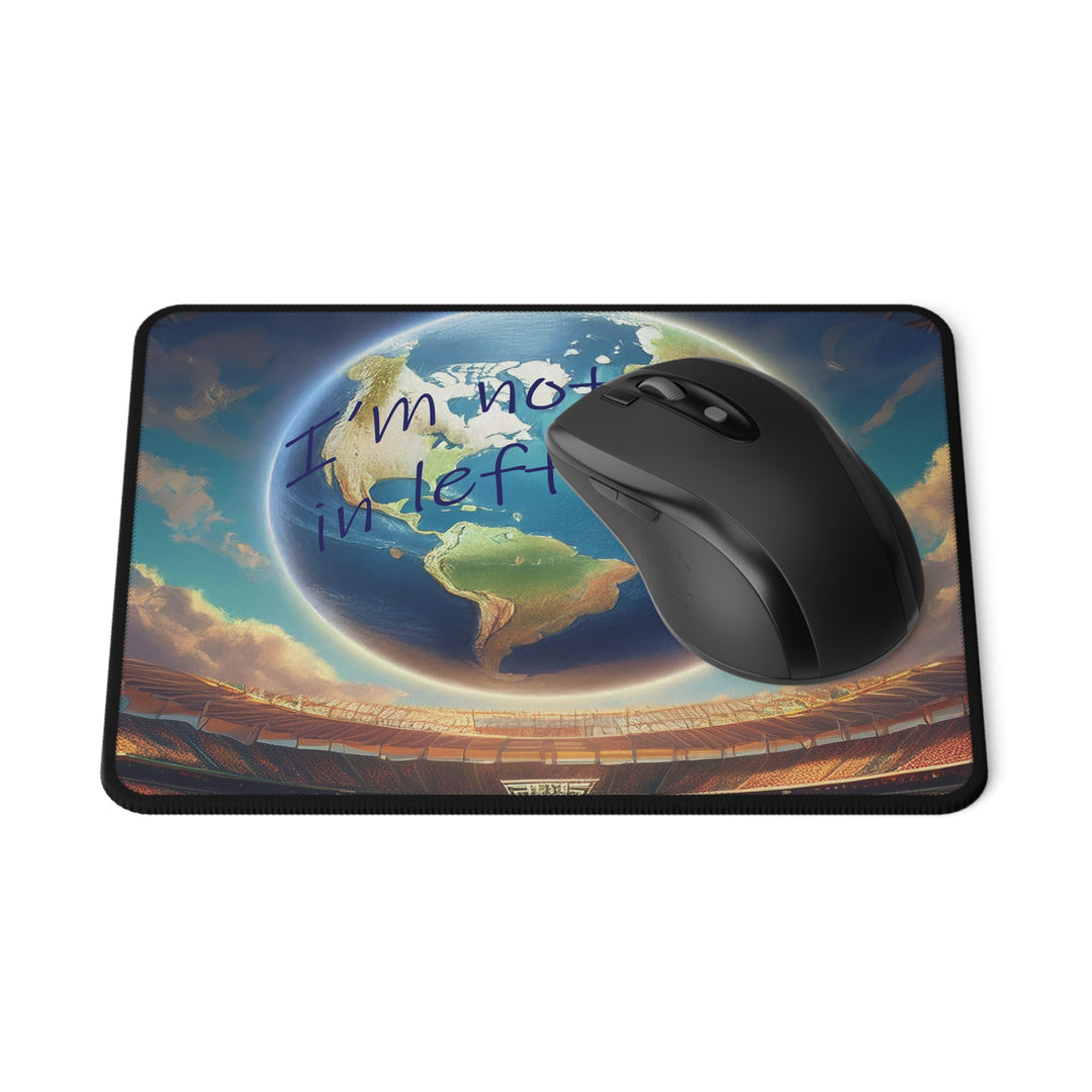 Mouse Pad - Baseball Field Globe Design 'I'm not just in left field'