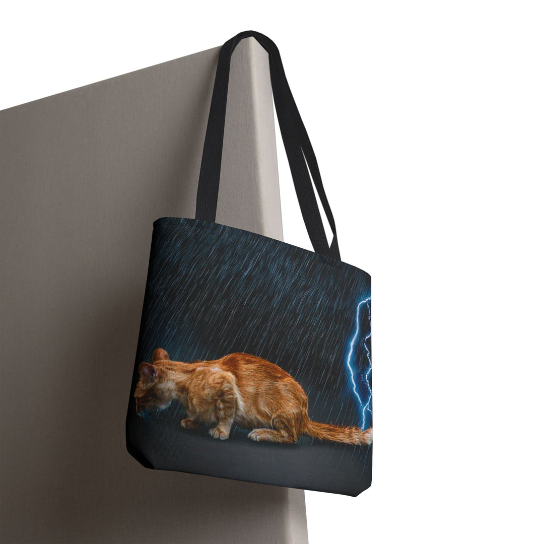Cat in a Storm Tote Bag