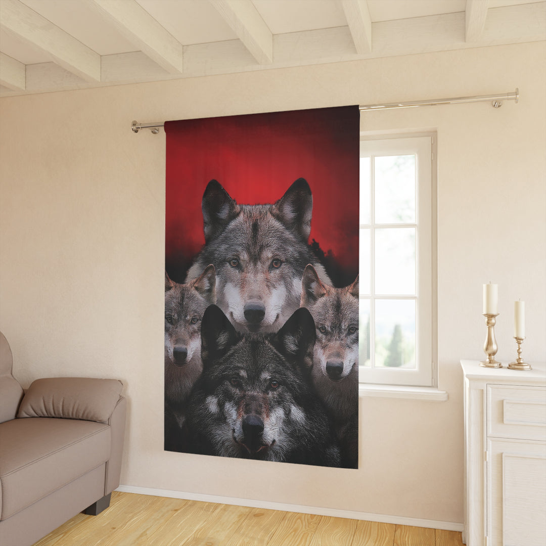 Wolf Pack Window Curtains