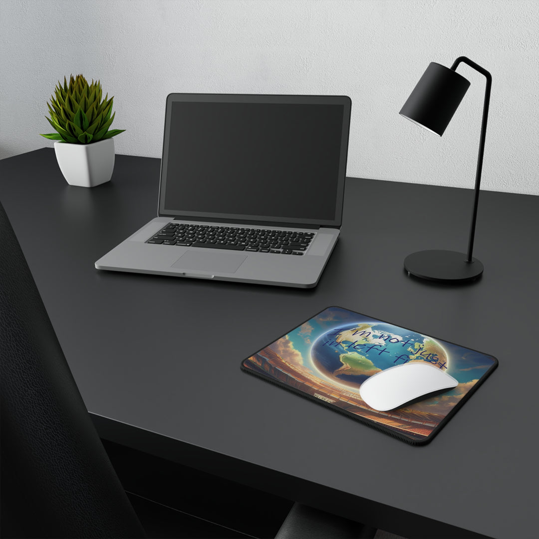 Mouse Pad - Baseball Field Globe Design 'I'm not just in left field'