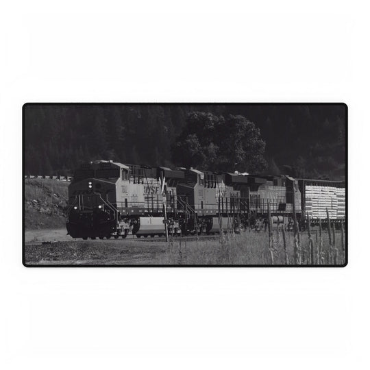 Desk Mat - Country Freight Train Scene