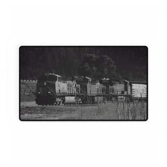 Desk Mat - Country Freight Train Scene