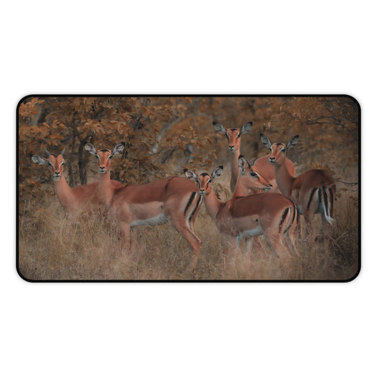 Desk Mat - South African Impalas Wildlife Design