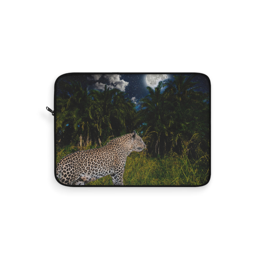 Laptop Sleeve- Leopard under full moon