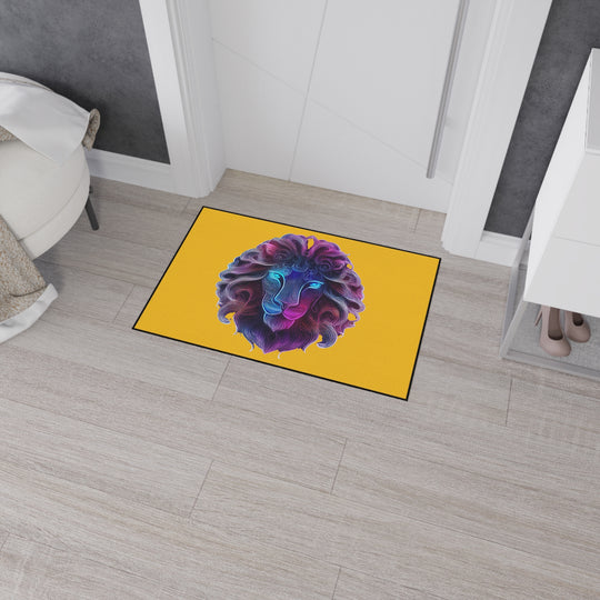 Floor Mat - Purple Lion with Mane Graphic