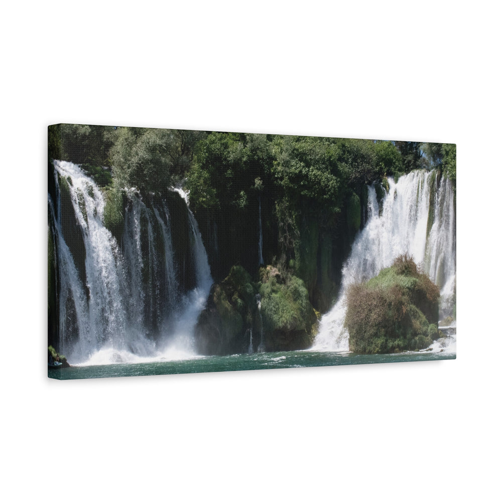 Nature-Inspired Stretched Canvas Wall Art, Waterfall Decor, Home Bedroom Décor, Gift for Nature Lovers, Landscape Wall Art