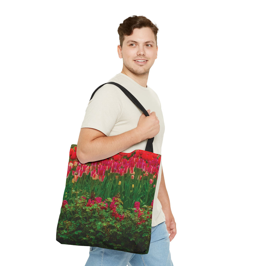 Tote Bag - Tulip Garden Design