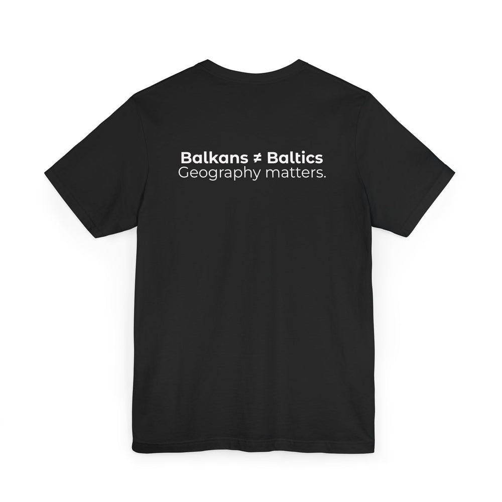 Funny Geography shirt- Balkans vs Baltics Map- Know the Difference- Travel Tee