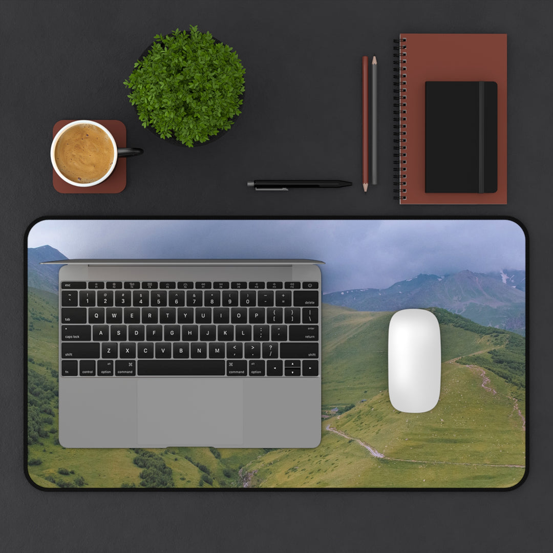 Desk Mat - Cloudy Mountains Design