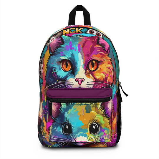 Graffiti Cats vs Rats Backpack – NYC & Istanbul Urban Street-Art Bag