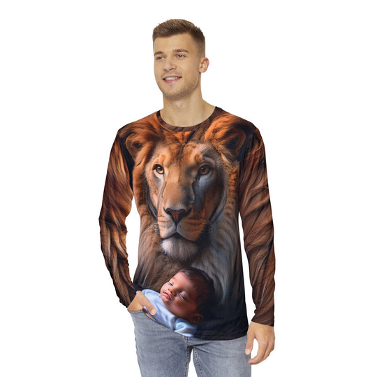 Men's Long Sleeve Lion Shirt (AOP)