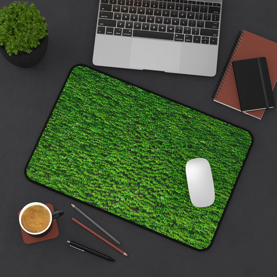 Desk Mat - Green Leafy Vines Pattern
