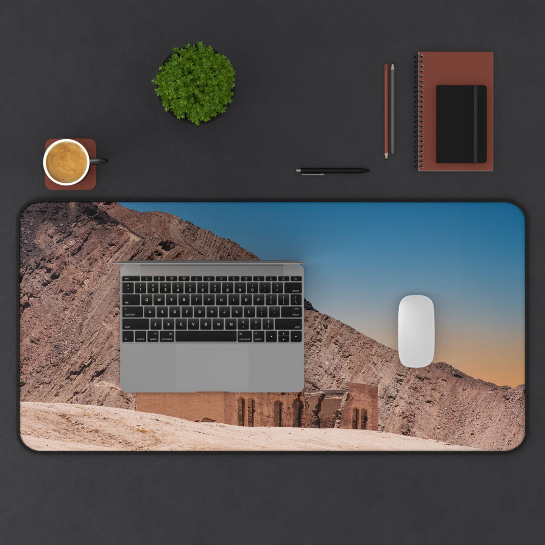 Desert Ruins Landscape Desk Mat 16x32 | Large Gaming & Computer Mouse Pad