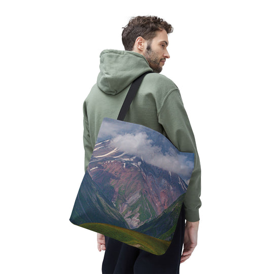 Mountain Tote Bag - Cloudy Adventure Carryall