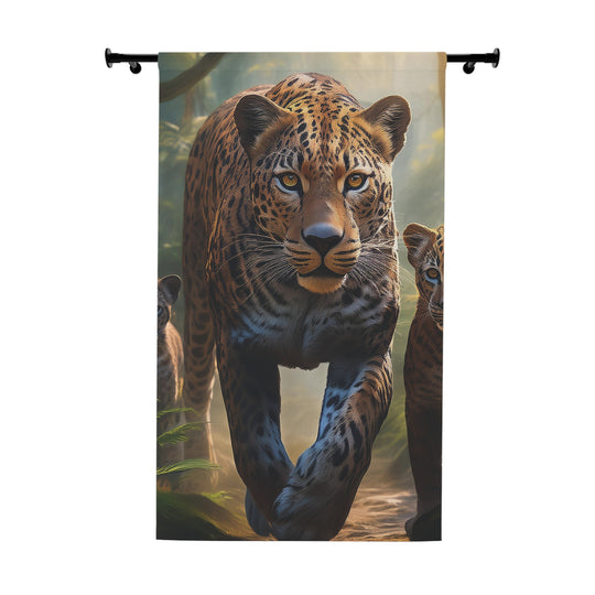 Leopard Jungle Window Curtains