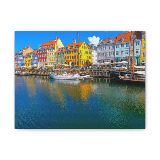 Canvas Art - Canal in Copenhagen