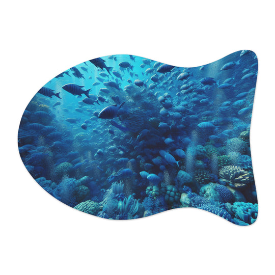 Pet Feeding Mats - Fish Sea Design