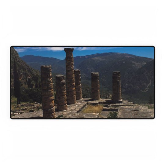 Desk Mats - Temple of Apollo Ruins at Delphi