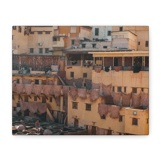 Canvas Print Fez Morocco Tannery