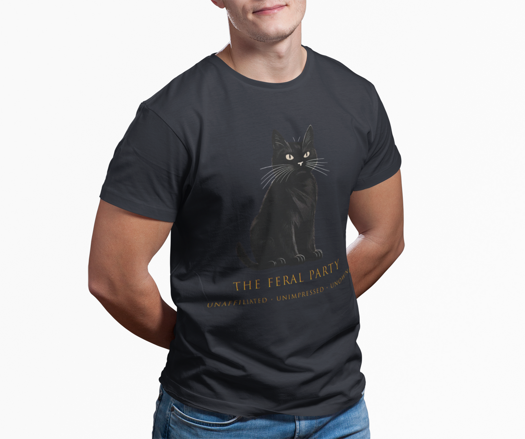 Feral Cat Shirt | The Feral Party | Unaffiliated Unimpressed Unowned