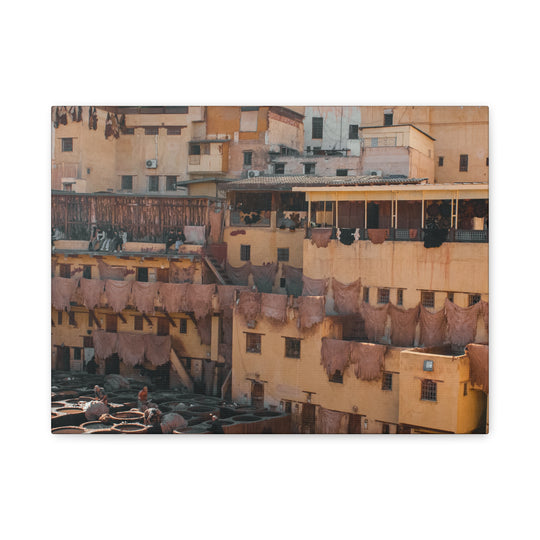 Canvas Print Fez Morocco Tannery