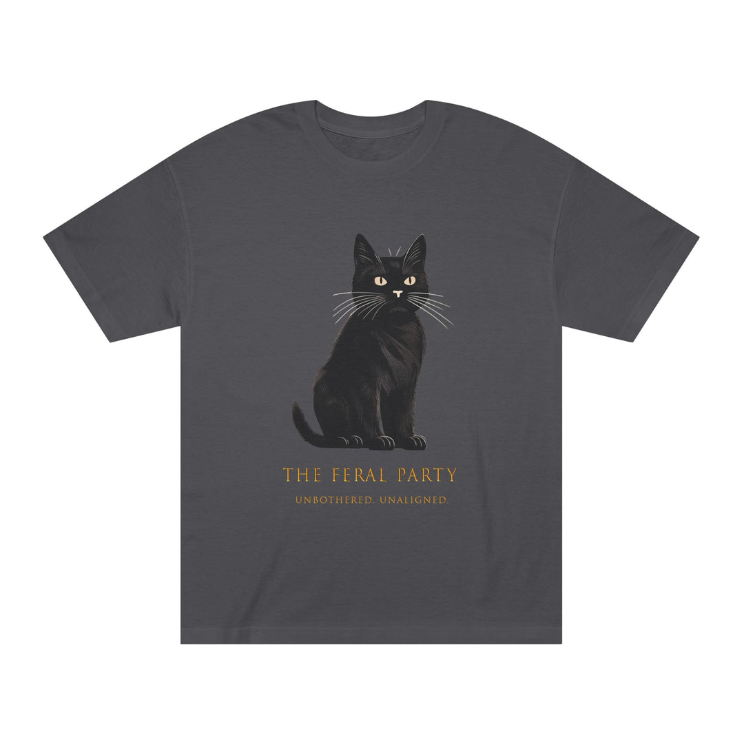 Unbothered Unaligned T-Shirt | The Feral Party Black Cat Graphic Tee