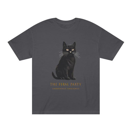 Unbothered Unaligned T-Shirt | The Feral Party Black Cat Graphic Tee