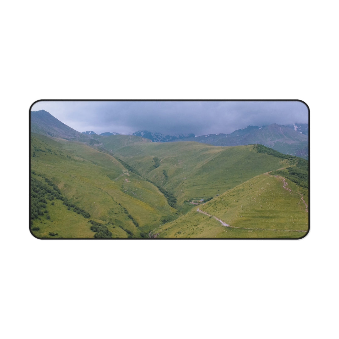 Desk Mat - Cloudy Mountains Design
