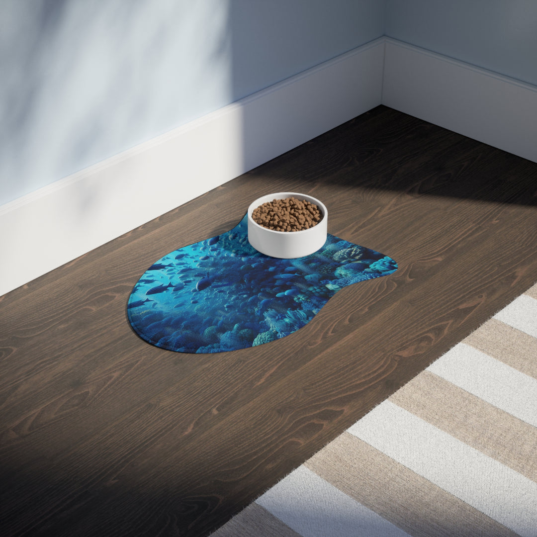 Pet Feeding Mats - Fish Sea Design