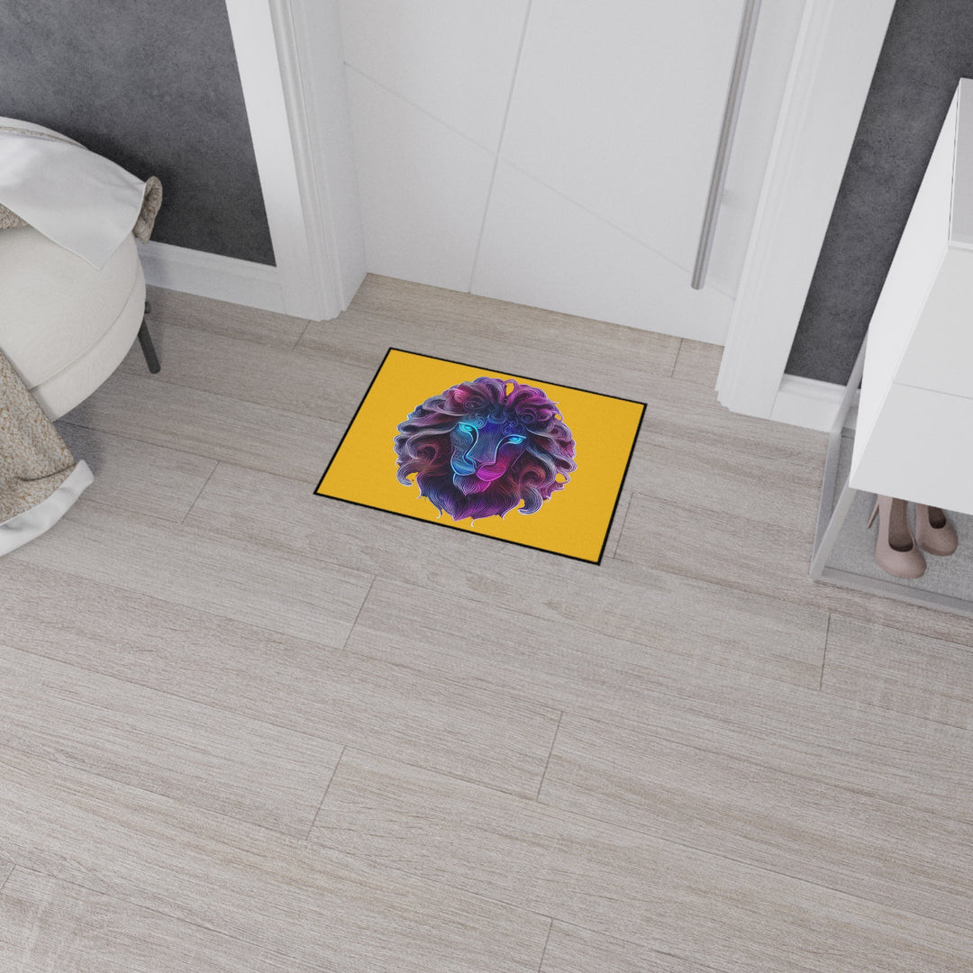 Floor Mat - Purple Lion with Mane Graphic