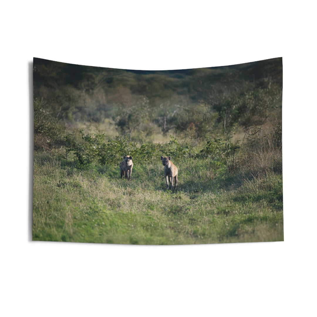 Hyenas Indoor Wall Tapestries - Outdoor Wildlife Design