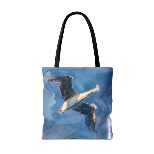Seagull Tote Bag - Flying Seagull Painting Beach Tote