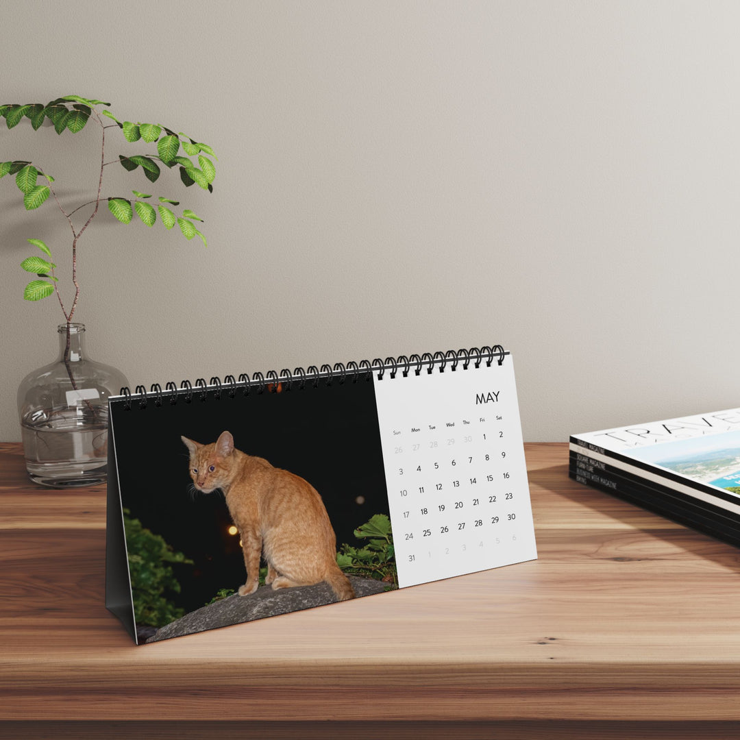 I Love Pussy Cat Desk Calendar 2026 – Funny Gift for Cat Lovers