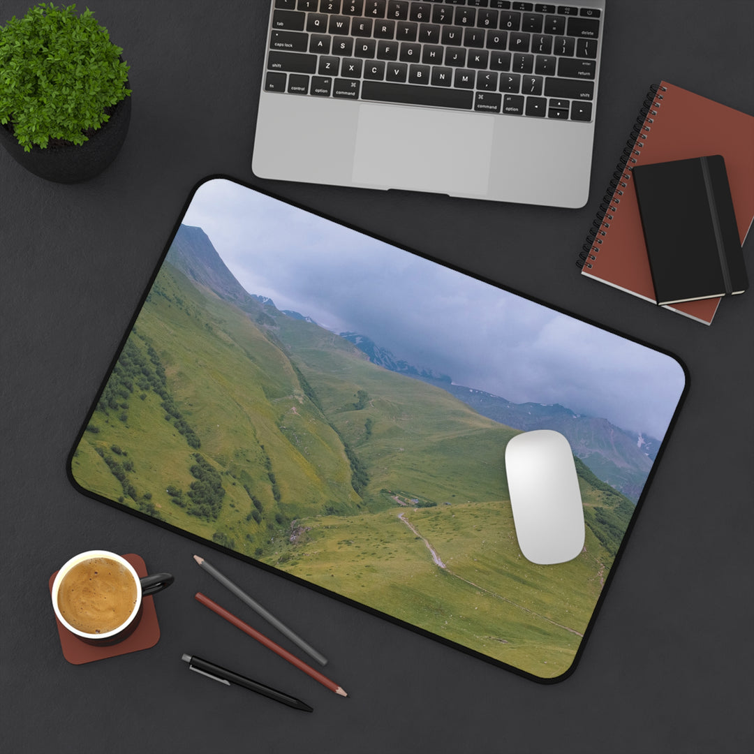 Desk Mat - Cloudy Mountains Design