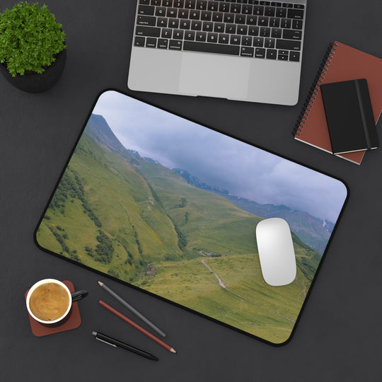 Desk Mat - Cloudy Mountains Design