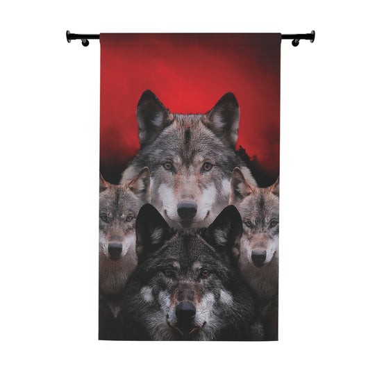 Wolf Pack Window Curtains