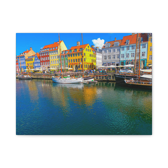 Canvas Art - Canal in Copenhagen