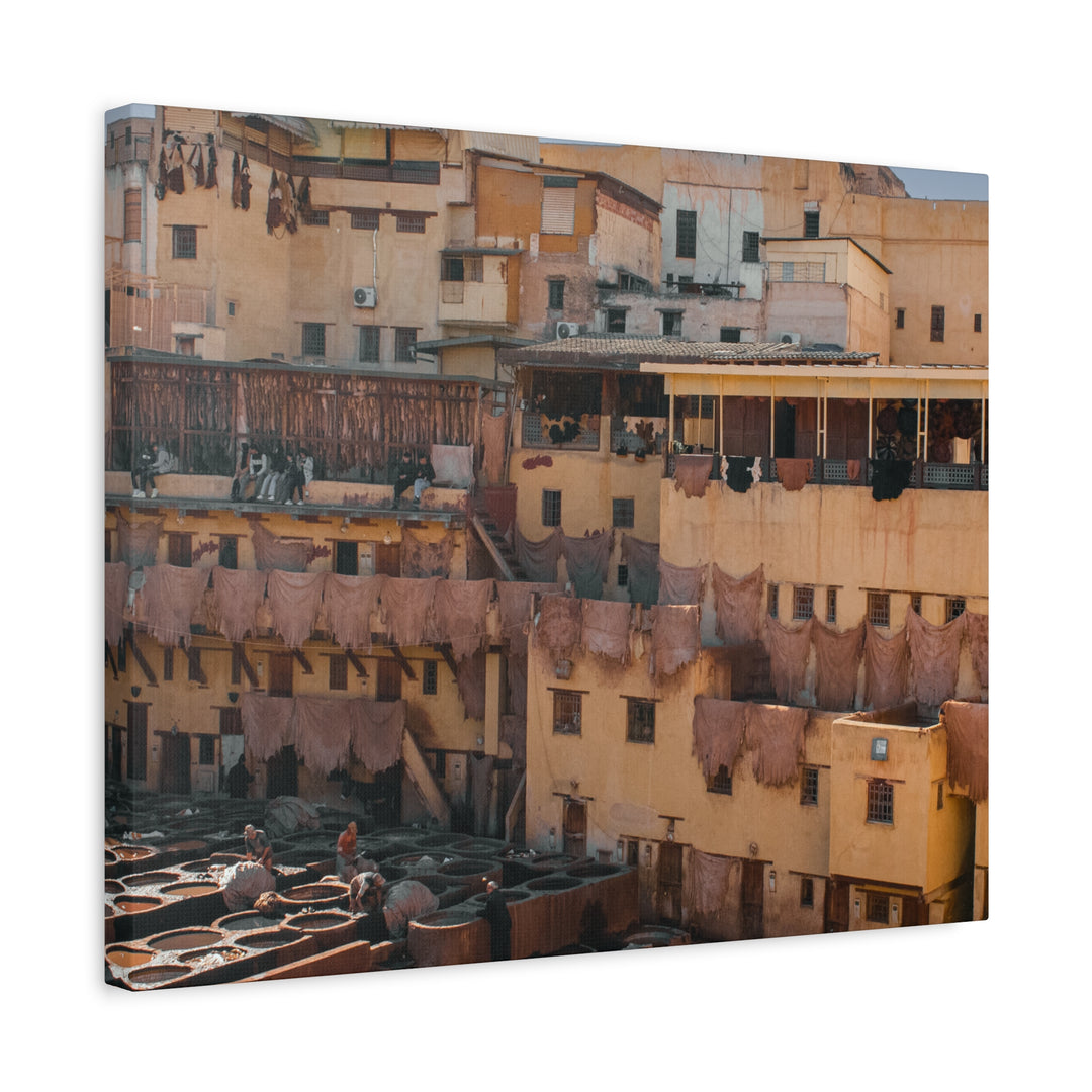 Canvas Print Fez Morocco Tannery