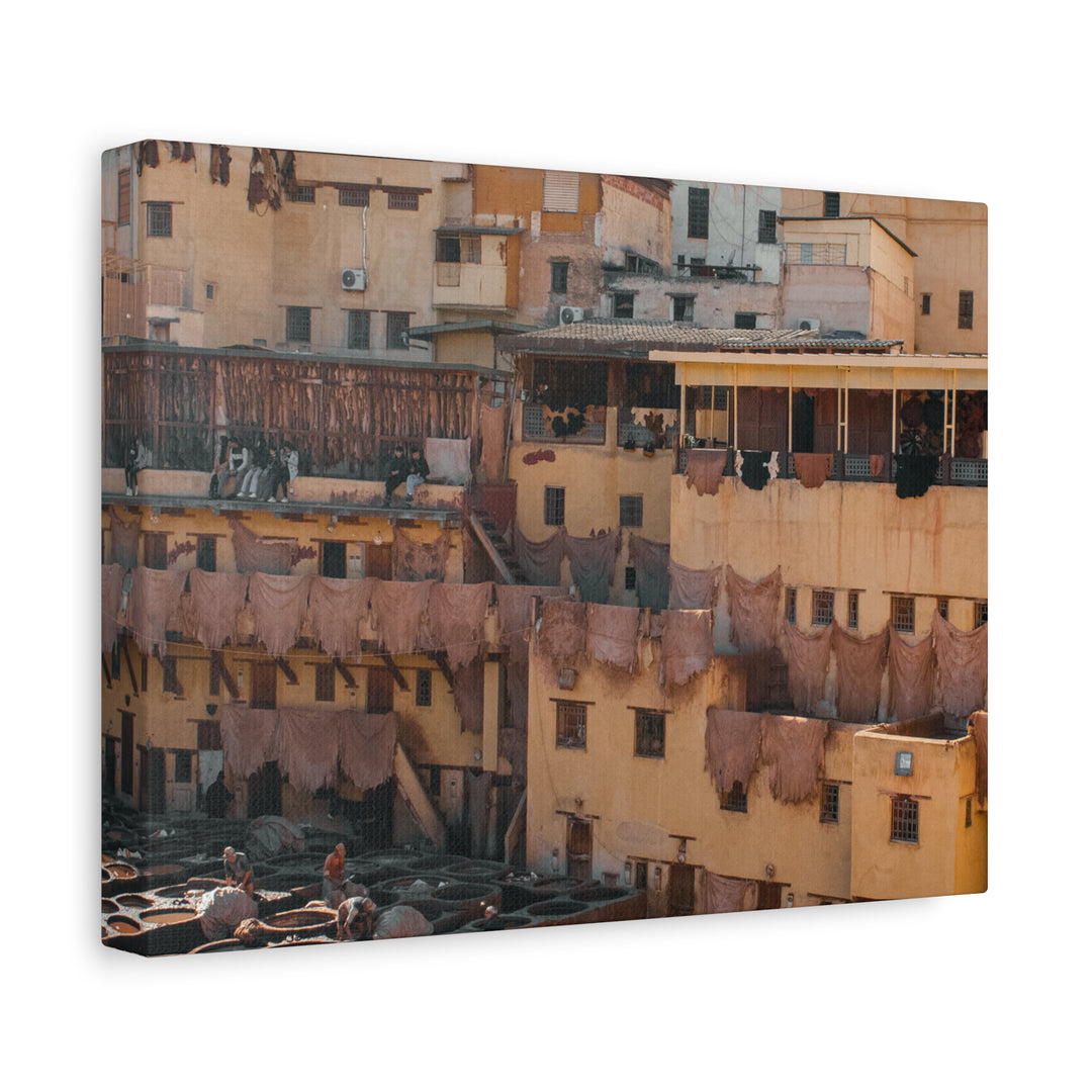 Canvas Print Fez Morocco Tannery