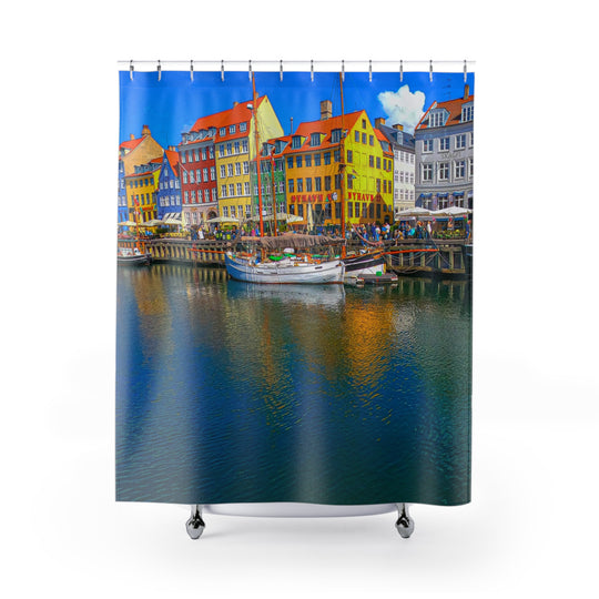 Shower Curtains - Copenhagen Canal Design