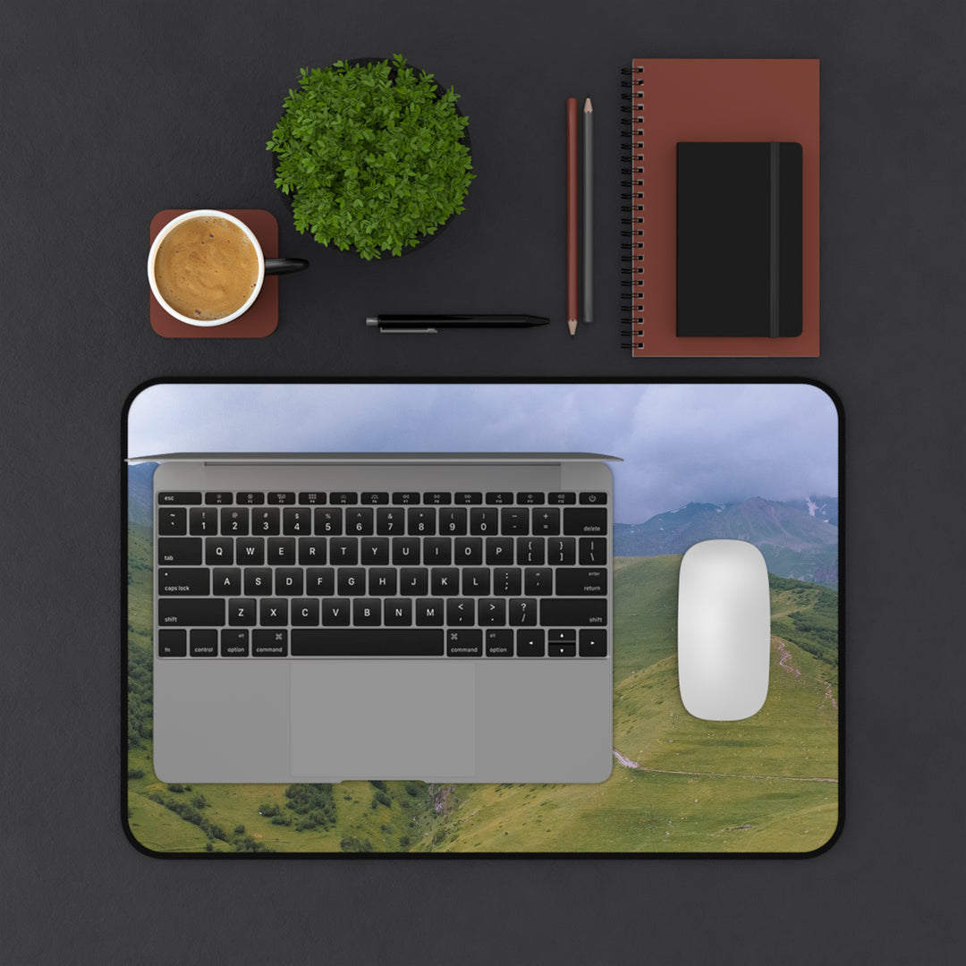 Desk Mat - Cloudy Mountains Design